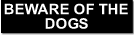 aluminium beware of the dogs sign