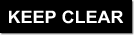 aluminium keep clear sign