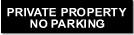 aluminium private property car parking sign