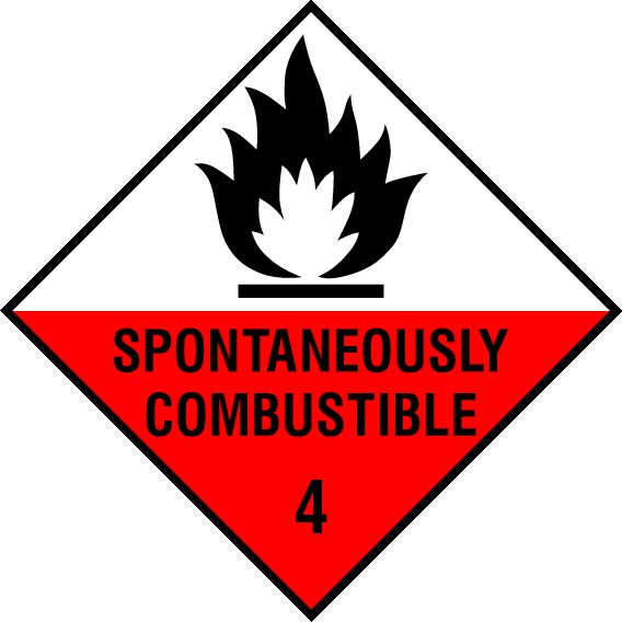 Spontaneously Combustible Signs and Stickers