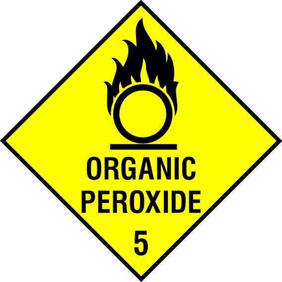 Organic Peroxide Signs and Stickers