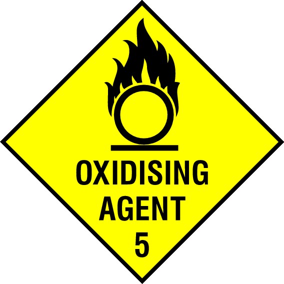 Oxidising Agent Signs and Stickers