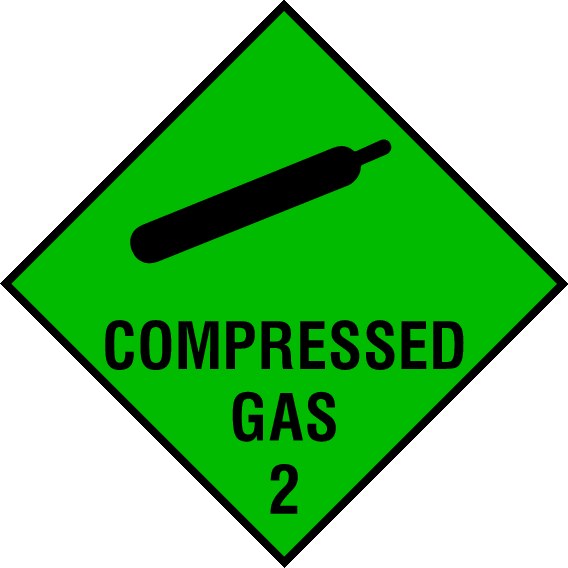 Compressed Gas Signs and Stickers