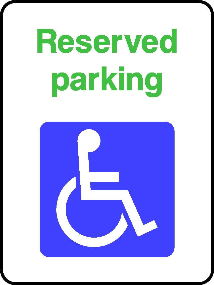 Reserved Parking Signs and Stickers
