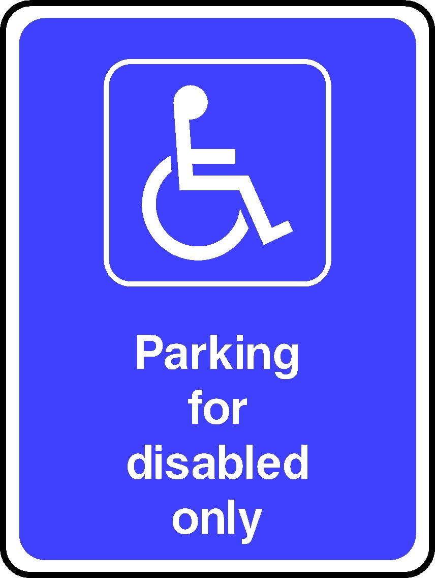Parking For Disabled Signs and Stickers