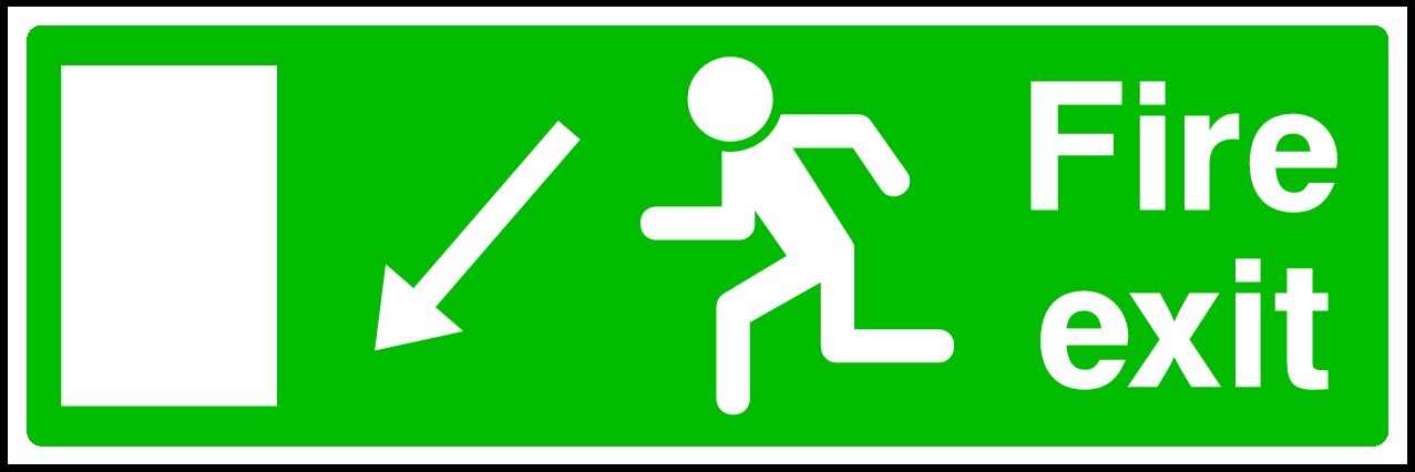 Fire Exit Signs and Stickers