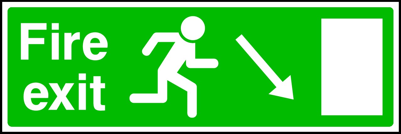 Fire Exit Signs and Stickers