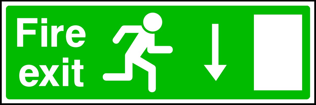 Fire Exit Signs and Stickers