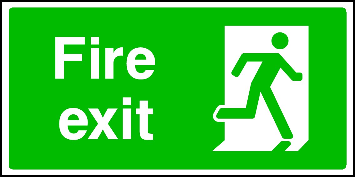 Fire Exit Signs and Stickers