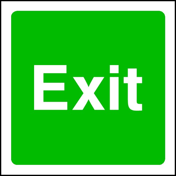 Exit Signs and Stickers