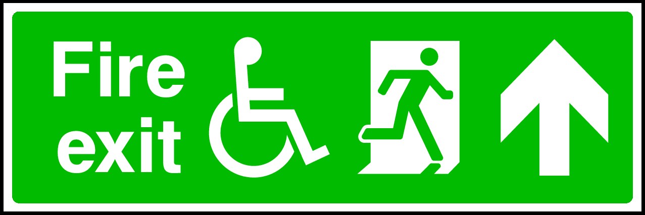 Fire Exit Signs and Stickers