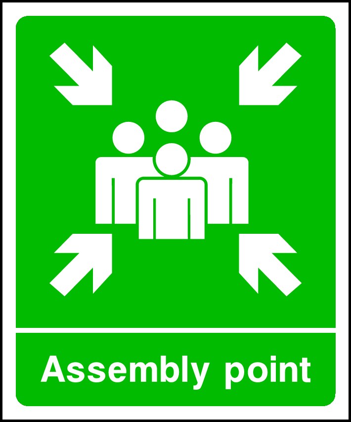 Assembly Point Signs and Stickers