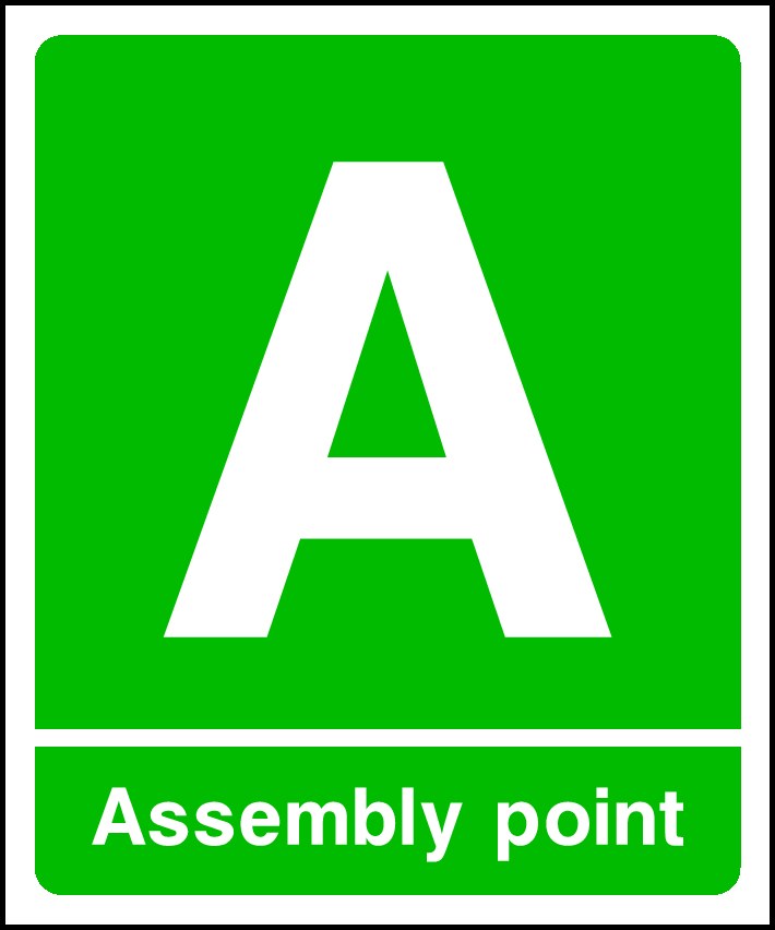 Assembly Point Signs and Stickers