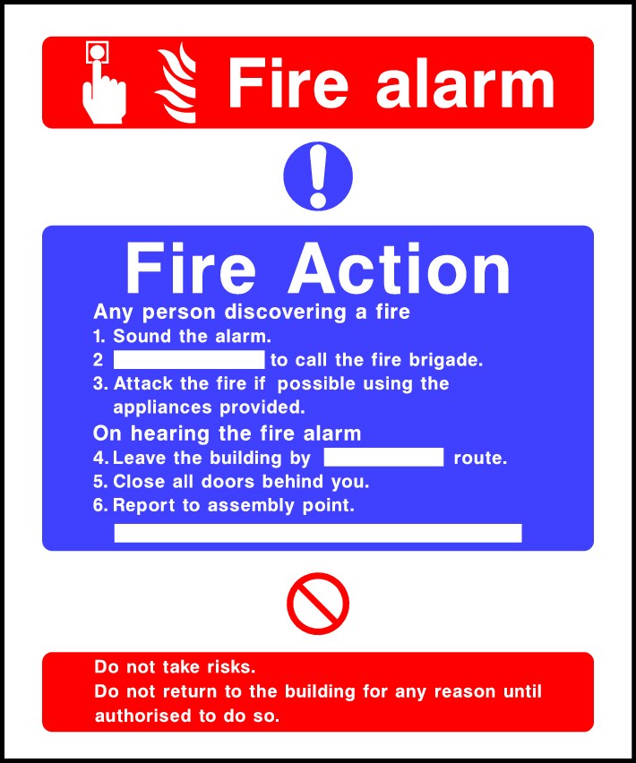 If You Discover A Fire Signs and Stickers