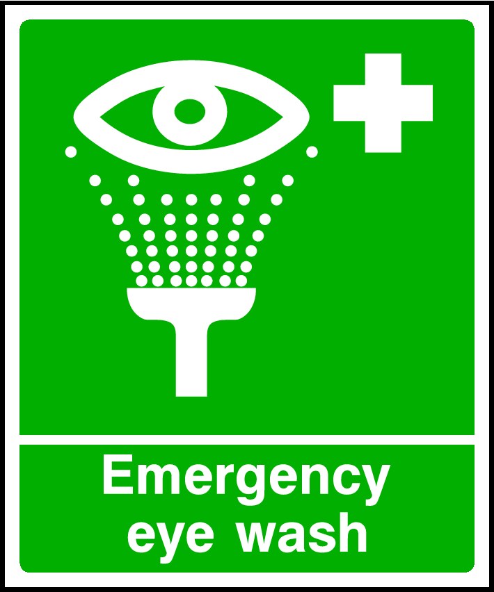 Emergency Eye Wash Signs and Stickers