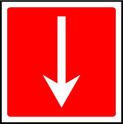 Fire Equipment Arrow Signs and Stickers
