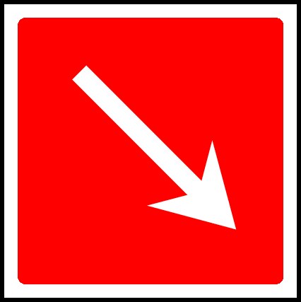Fire Equipment Arrow Signs and Stickers