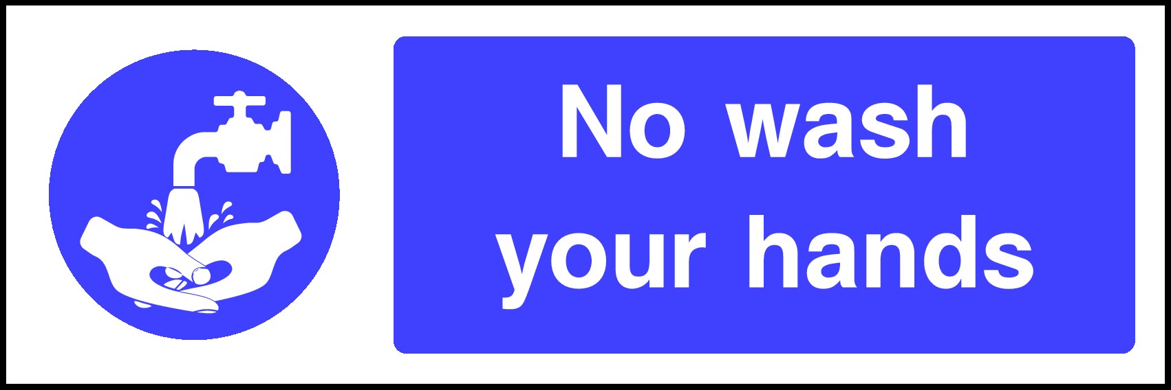 Wash Your Hands Signs and Stickers