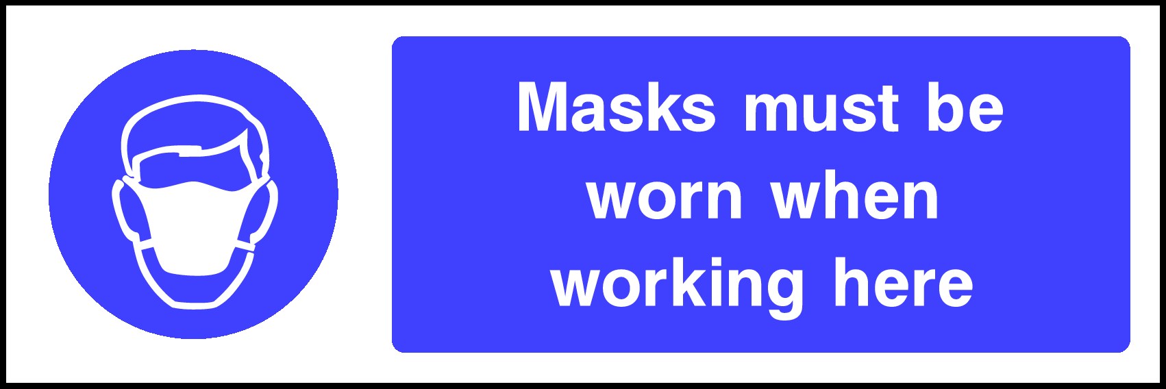 Masks Must Be Worn Signs and Stickers