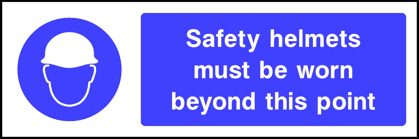 Safety Helmets Must Be Worn Signs and Stickers