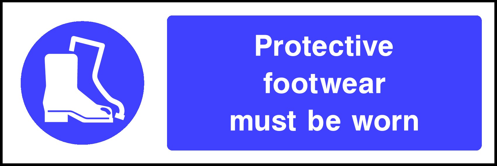 Protective Footwear Signs and Stickers