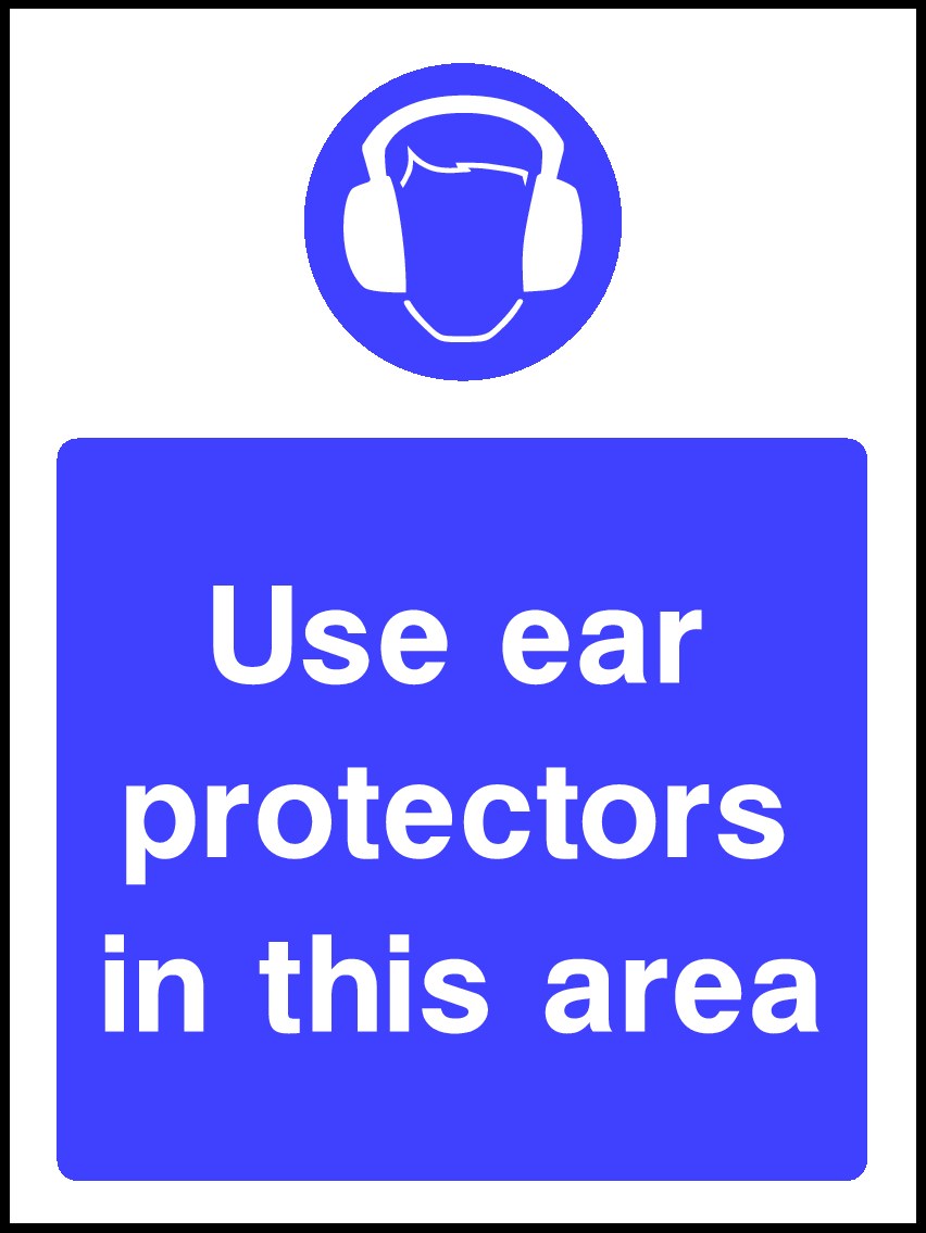 Ear Protection Signs and Stickers