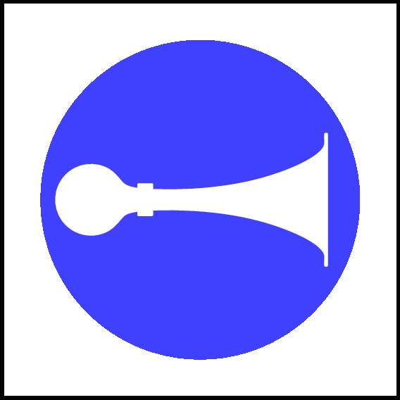 Sound Horn Signs and Stickers