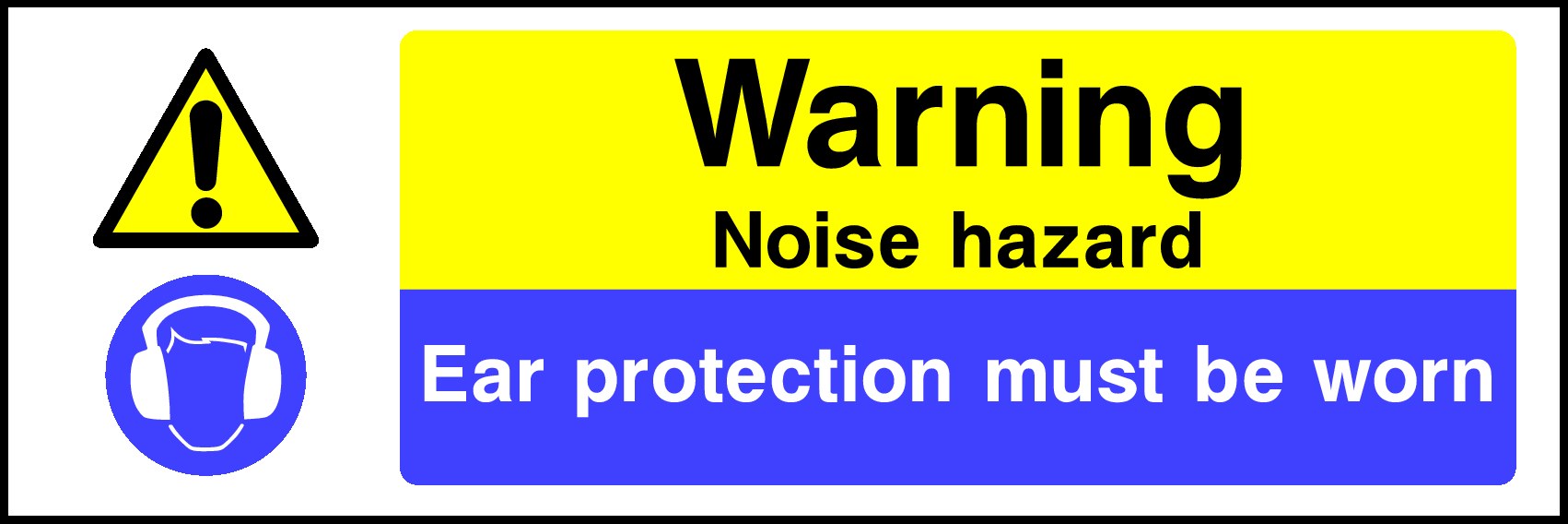 Noise Hazard Signs and Stickers