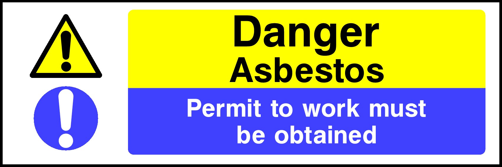 Danger Asbestos Signs and Stickers