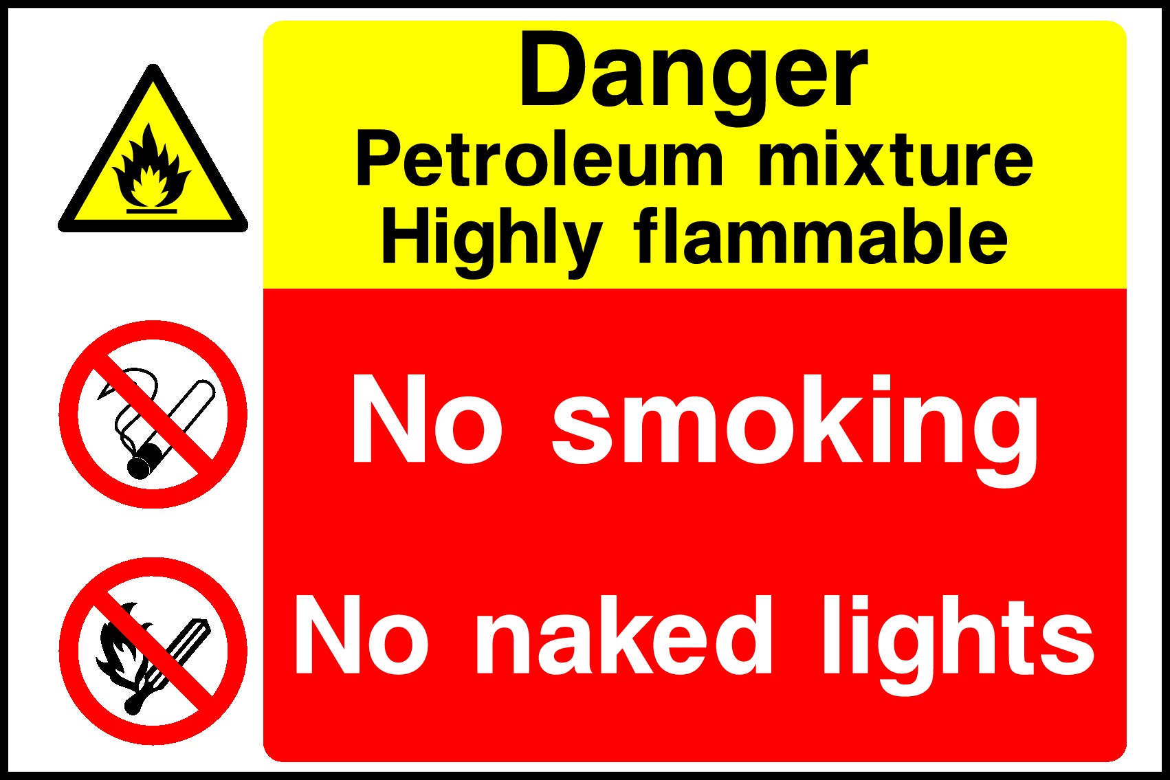 Petroleum Mixture Signs and Stickers