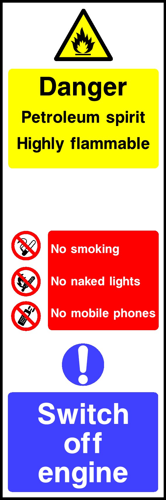 Switch Off Engine Signs and Stickers