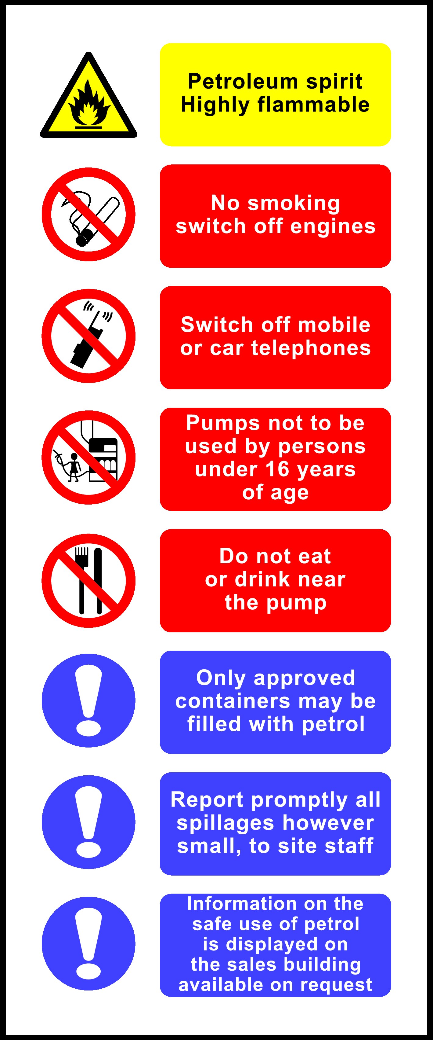 Switch Off Engine Signs and Stickers