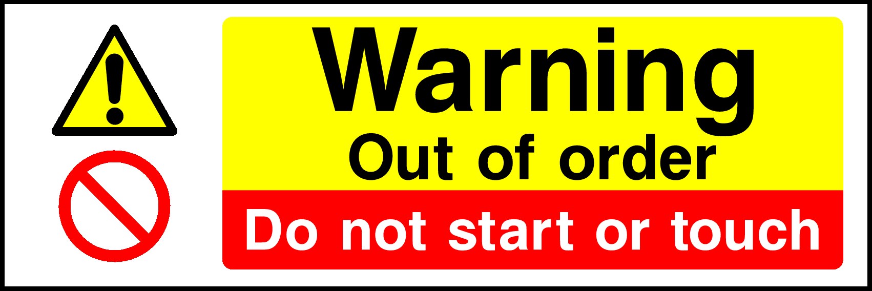 Out Of Order Signs and Stickers