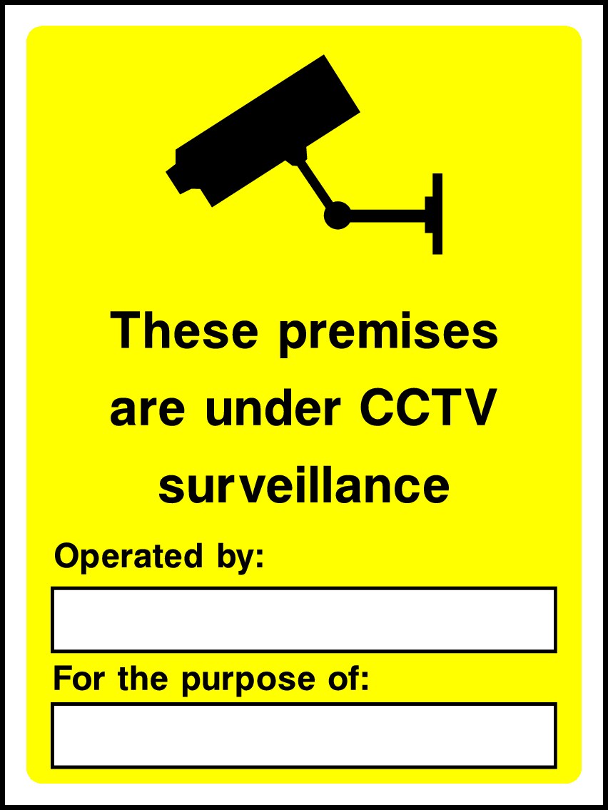 CCTV In Operation Signs and Stickers
