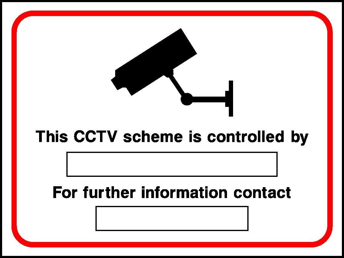 CCTV In Operation Signs and Stickers