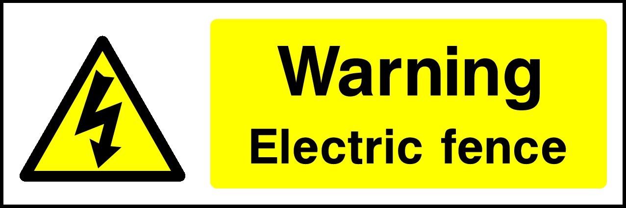 Electric Fence Signs and Stickers