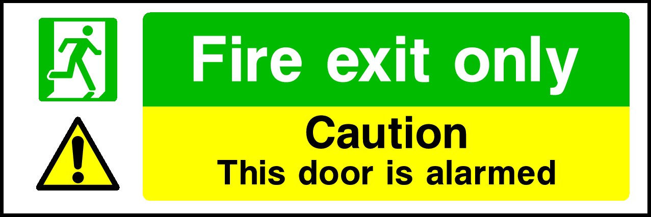 This Door Is Alarmed Signs and Stickers