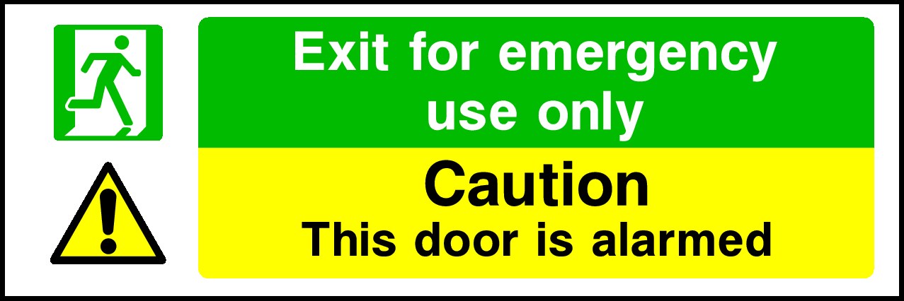 Exit For Emergency Use Only Signs and Stickers