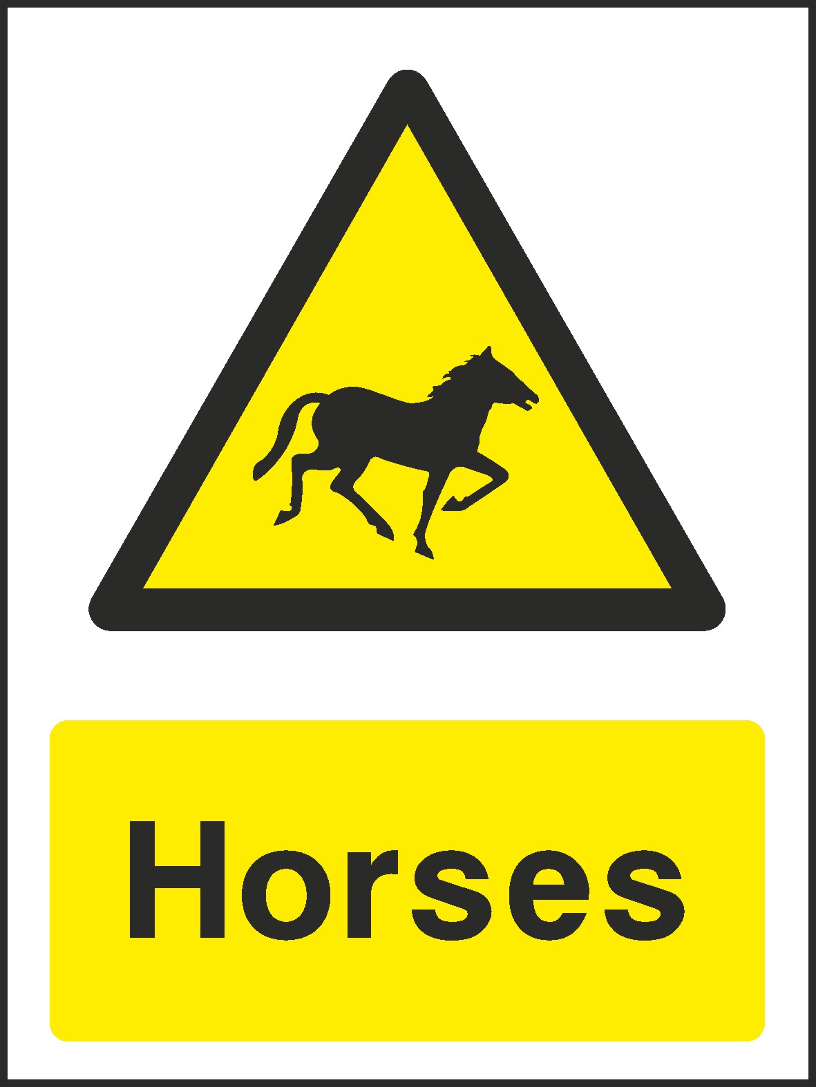 Horses Signs and Stickers