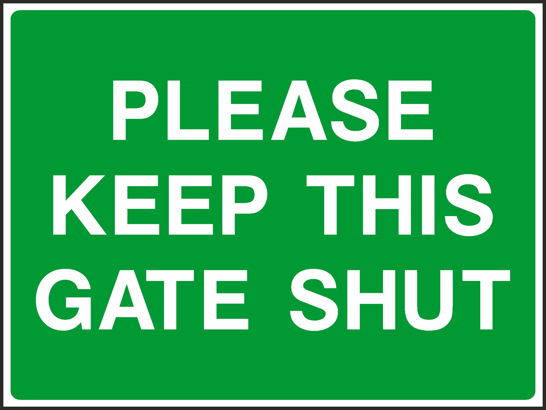 Keep Gate Shut Signs and Stickers