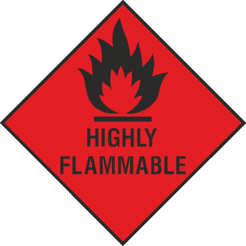 Highly Flammable Signs and Stickers