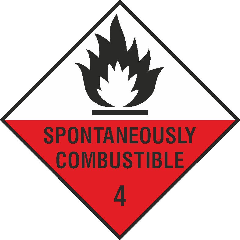 Spontaneously Combustible Signs and Stickers