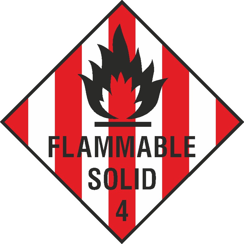 Flammable Solid Signs and Stickers