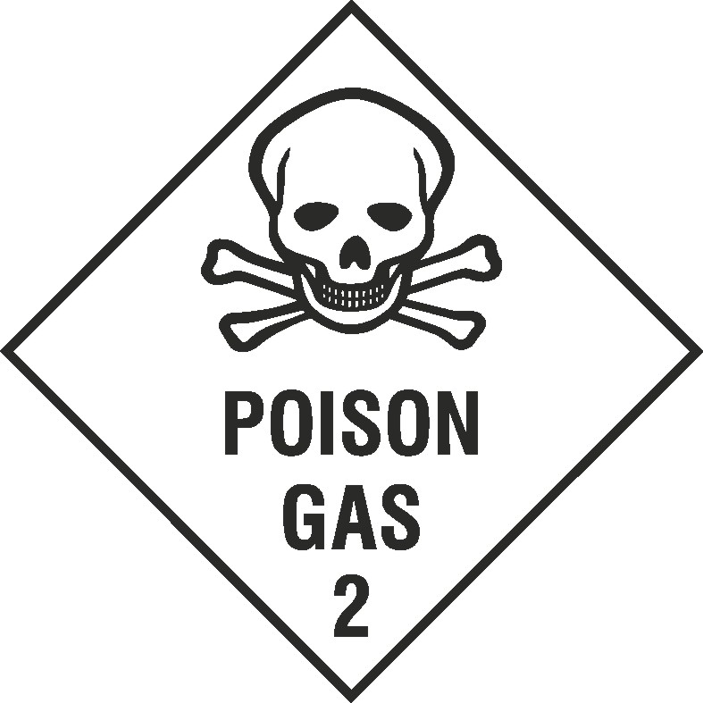 Poison Gas Signs and Stickers