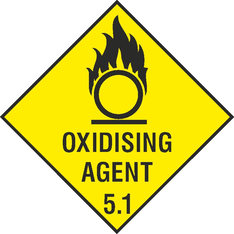 Oxidising Agent Signs and Stickers