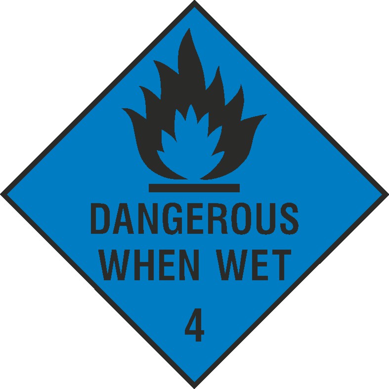 Dangerous When Wet Signs and Stickers