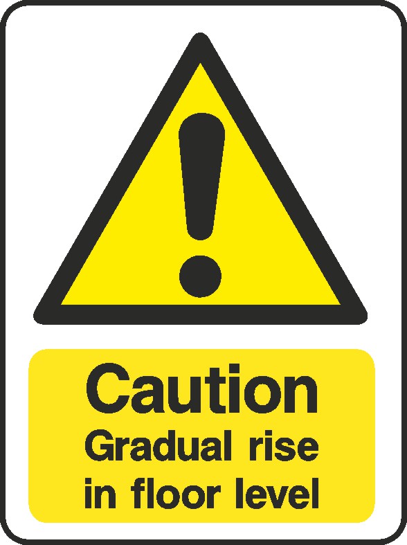 Rise In Floor Signs and Stickers