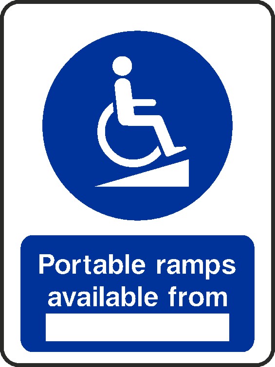 Ramps Available From Signs and Stickers
