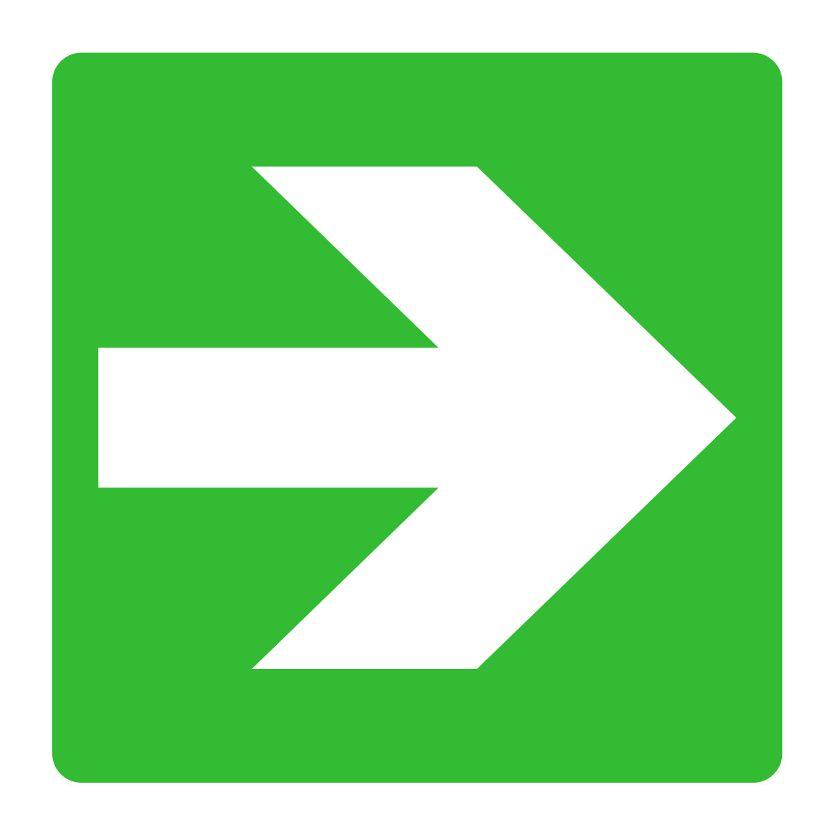 Emergency Escape This Way Signs and Stickers