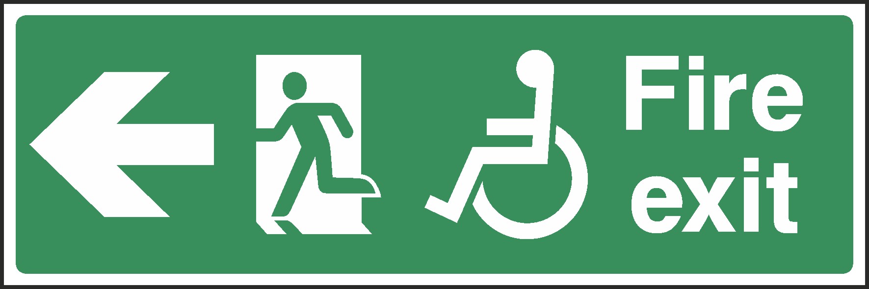 Fire Exit This Way Signs and Stickers